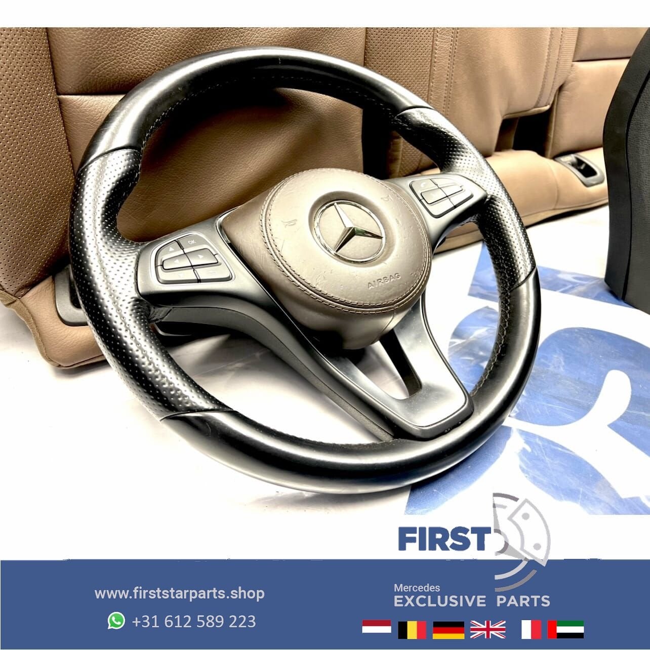 ORIGINEEL MERCEDES STUUR 2016-2019 A B C CLA E GLA GL GLK CL, Gebruikt, -, Ophalen of Verzenden, -