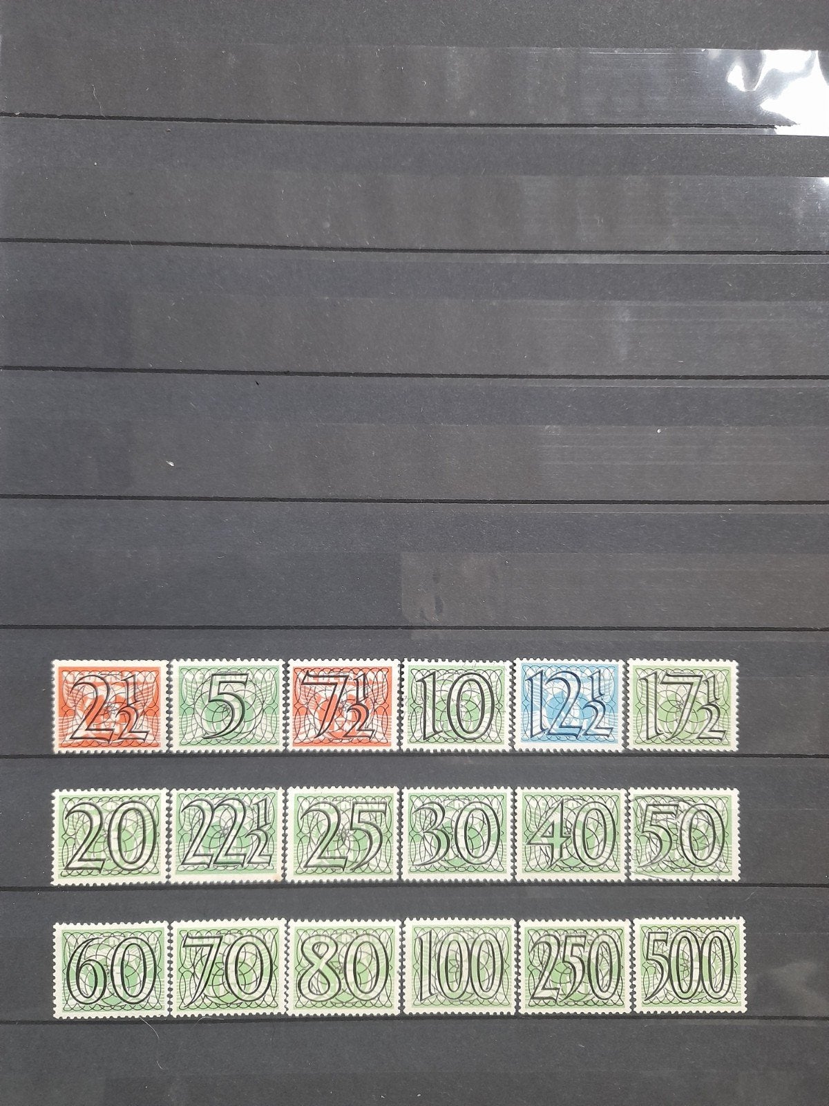 NVPH 356-373, ongebruikt,  50 cent  gestempeld, Ophalen of Verzenden