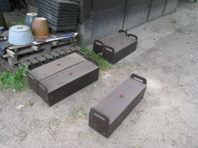 5x houten kisten LxBxH 80x24x29 cm, Ophalen, Minder dan 50 cm, 50 tot 100 cm, Nieuw