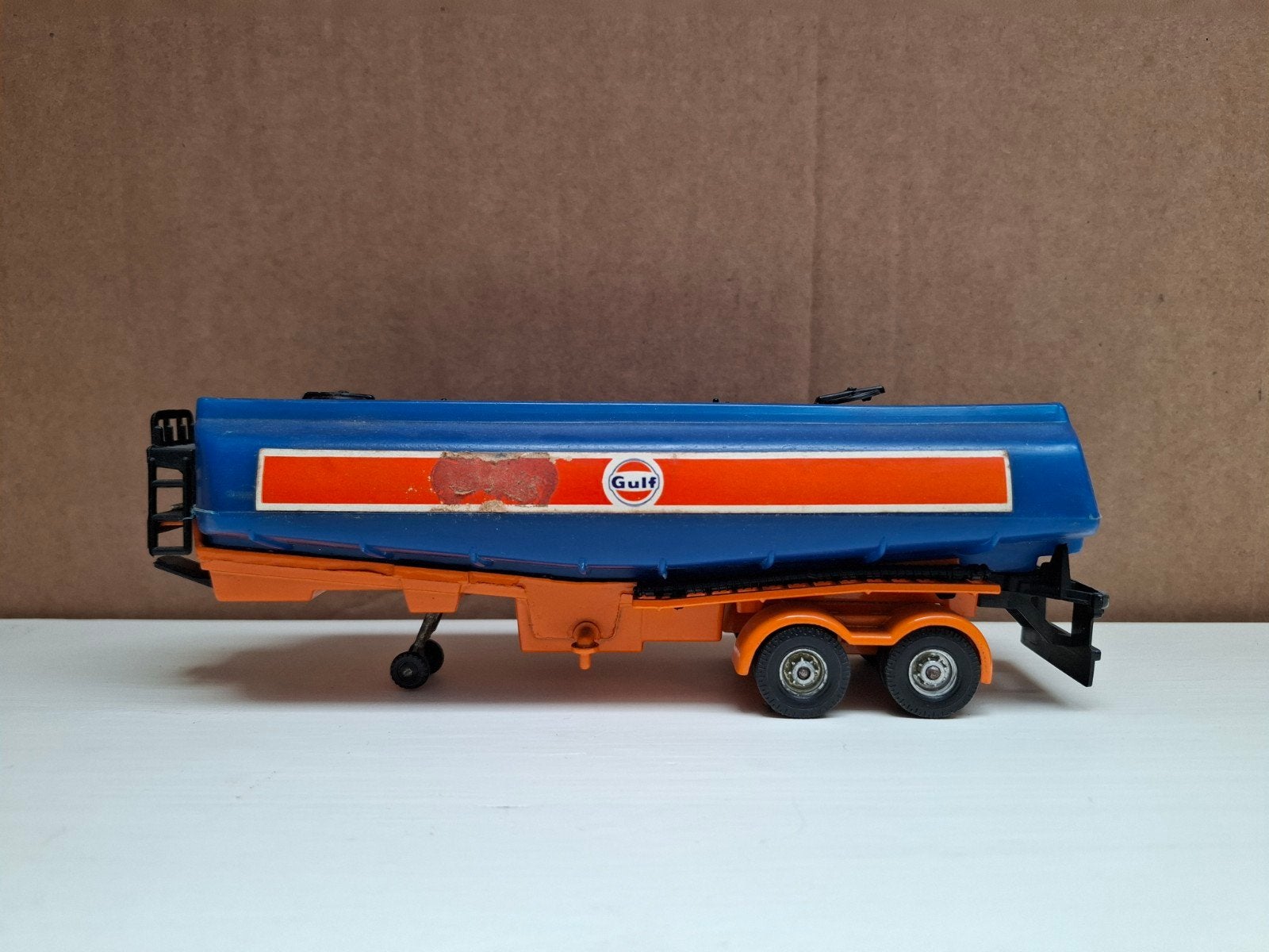 Corgi    Gulf Tanker Trailer, Ophalen of Verzenden, Gebruikt, Bus of Vrachtwagen, Corgi