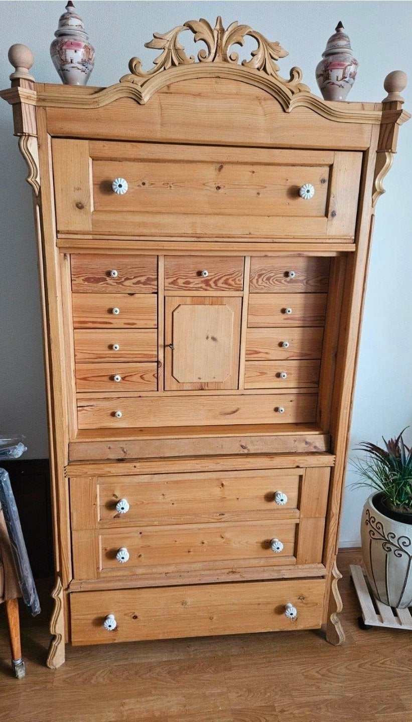 Mooie, grenen kast, Huis en Inrichting, Ophalen, 25 tot 50 cm