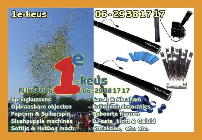 Confetti & Streamers Handshooters & Electrical cannons, Ophalen, Zo goed als nieuw, Overige