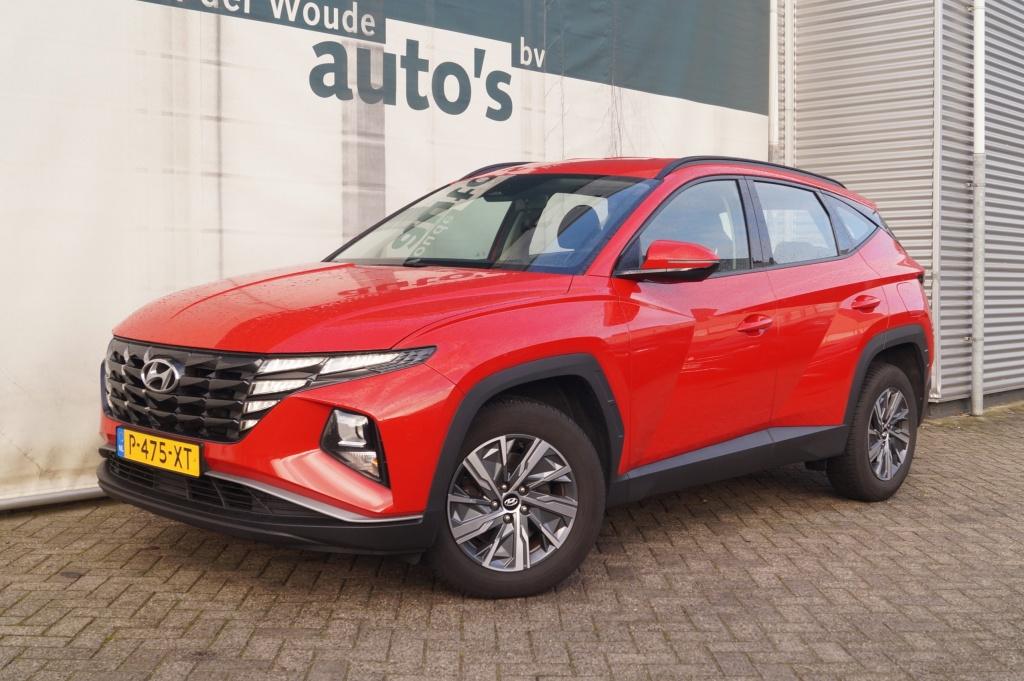 Hyundai Tucson 1.6 T-GDI Hybrid i-M -NAVI-ECC-PDC-CAM-, Auto's, Hyundai, Stof, Gebruikt, Euro 6, 4 cilinders