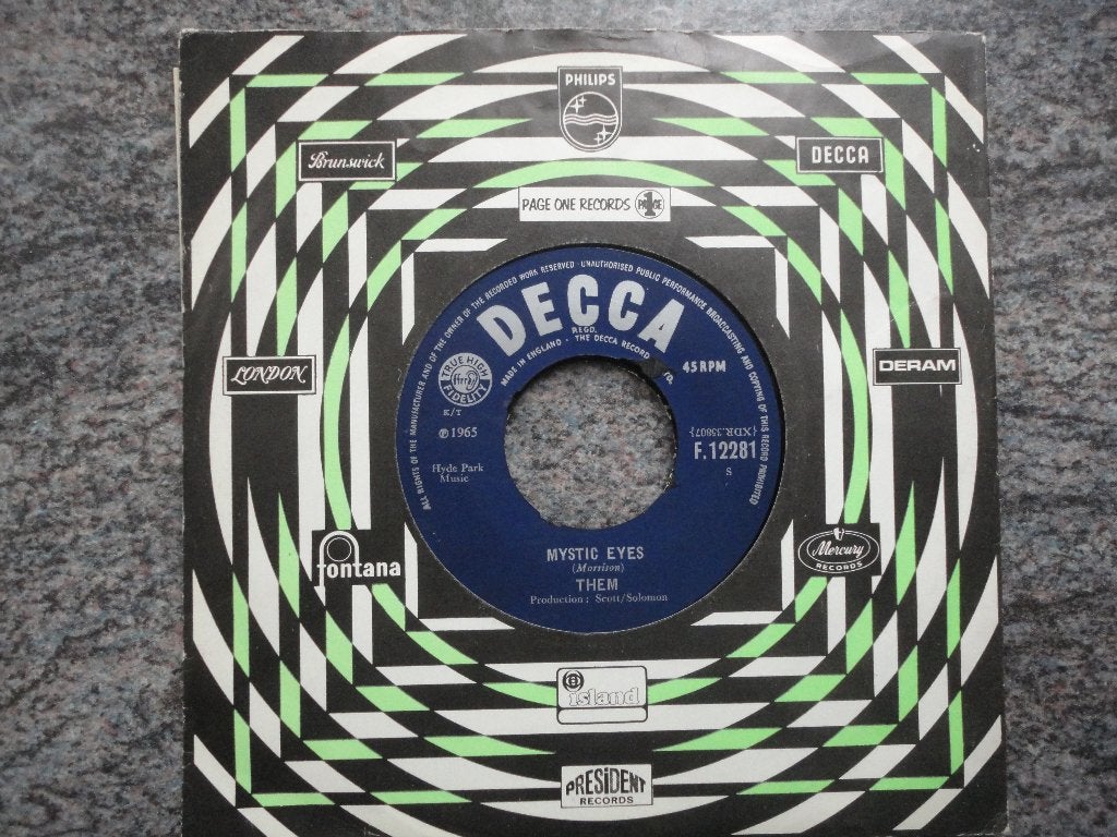 Them - Mystic eyes UK 1965, Gebruikt, Originele persing, 7 inch, Ophalen of Verzenden