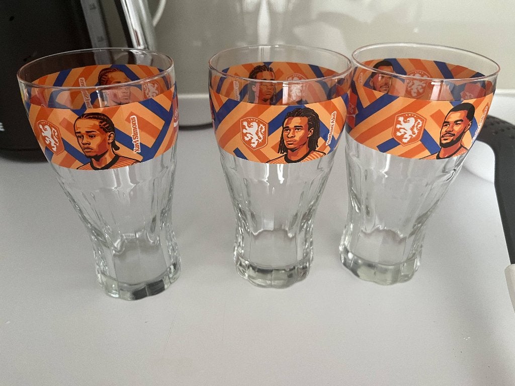 Glazen van het Nederlandse WK, Verzamelen, Ophalen, Zo goed als nieuw, Waterglas