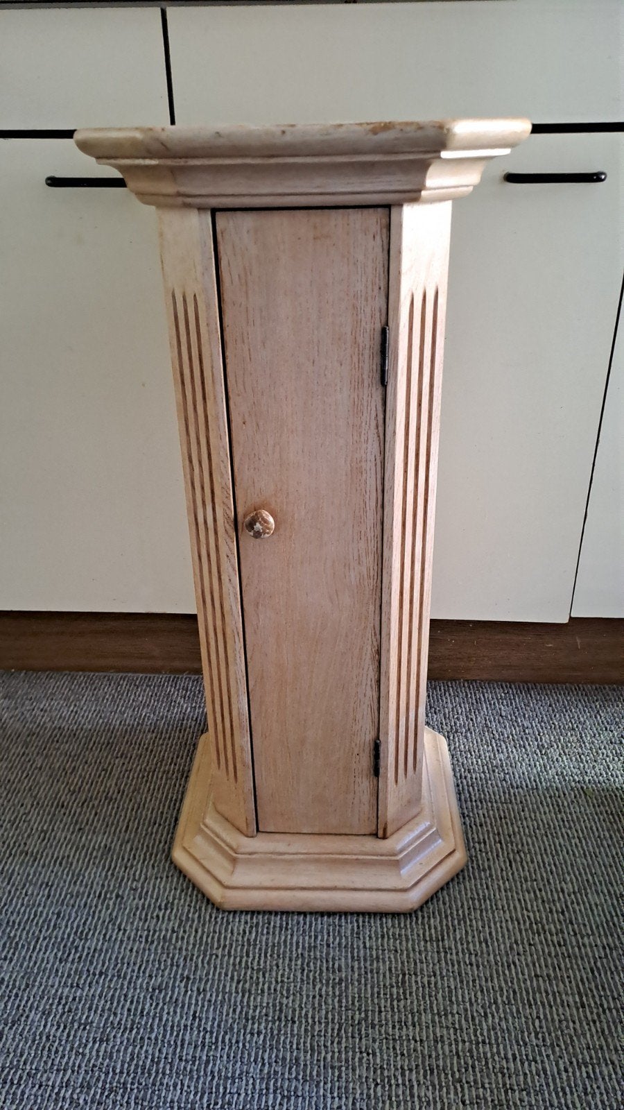 Houten CD kastje - 75 cm hoog, 33.5 cm breed, Ophalen, Gebruikt, 75 tot 150 discs, Cd's