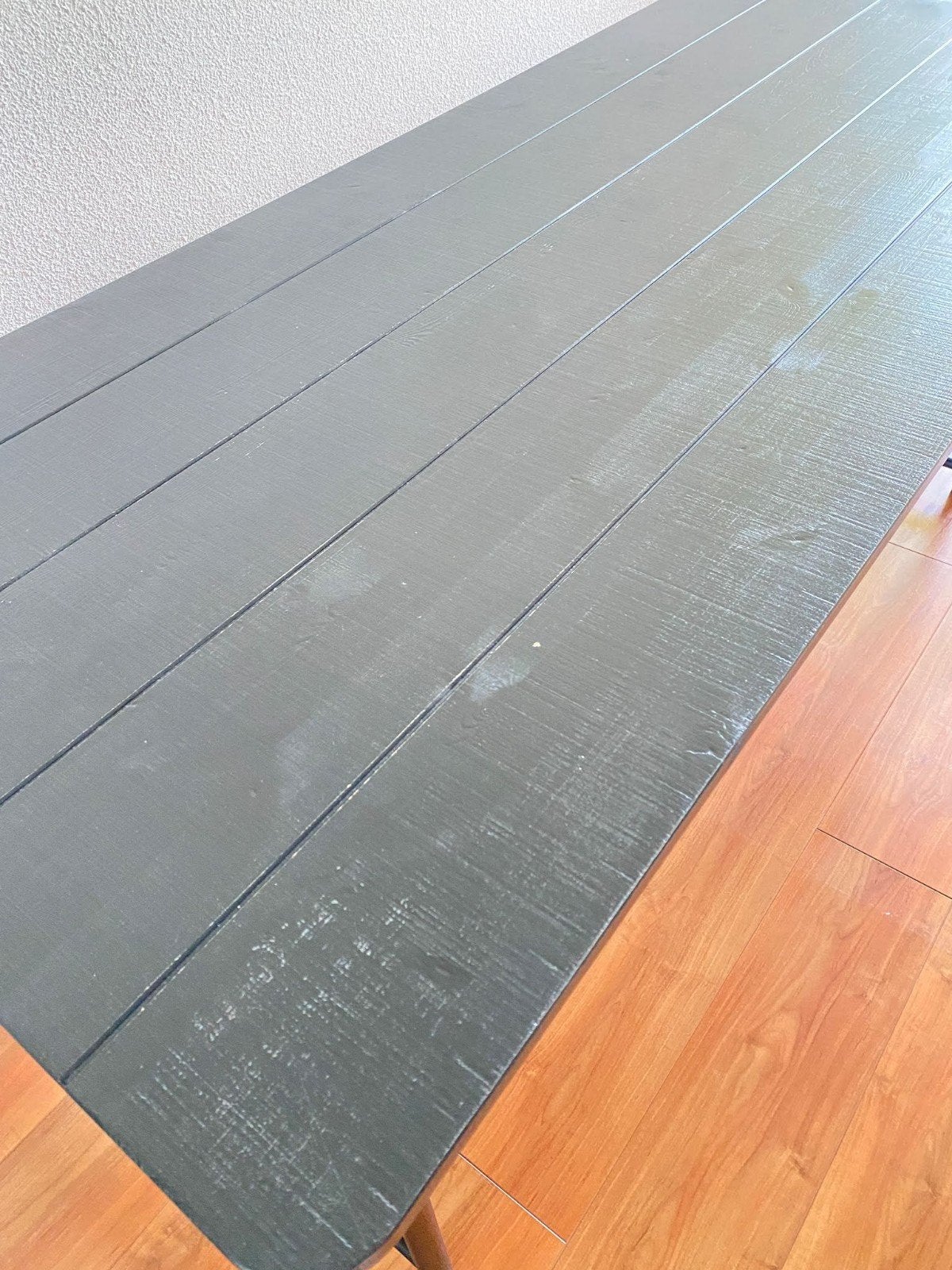 VT Wonen 'Army' eettafel - 180x80 cm mat zwart, Huis en Inrichting, Tafels | Eettafels, Ophalen, Overige materialen, Gebruikt