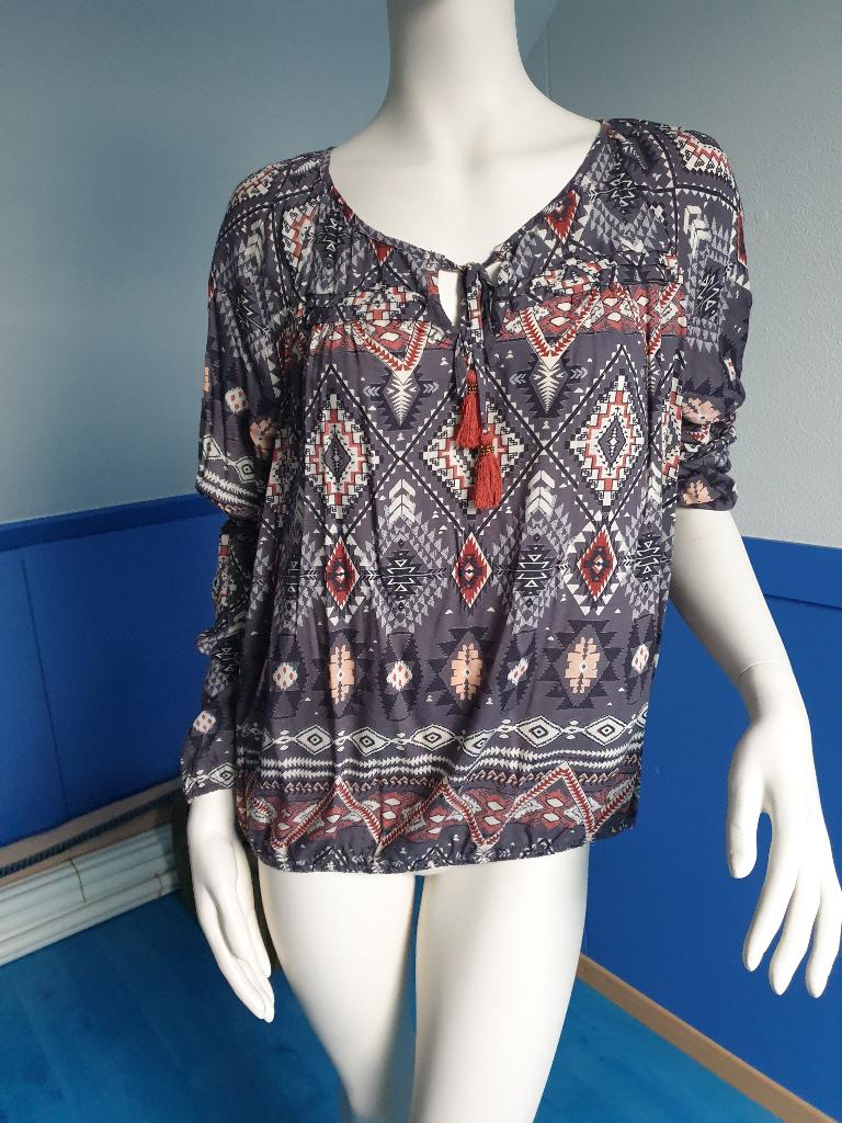 blouse antraciet zgan M / 38 zgan, Maat 38/40 (M), Ophalen of Verzenden, Zo goed als nieuw, Eksept
