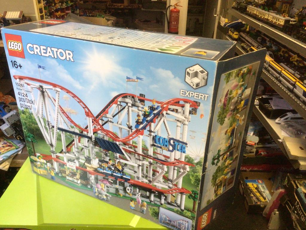 lego achtbaan 10261 met doos z.g.a.n., Ophalen of Verzenden, Zo goed als nieuw, Lego