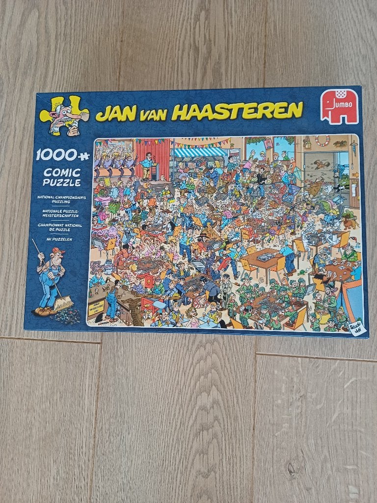 puzzel Jan van Haasteren NK puzzelen, Hobby en Vrije tijd, Denksport en Puzzels, Ophalen, 500 t/m 1500 stukjes, Zo goed als nieuw