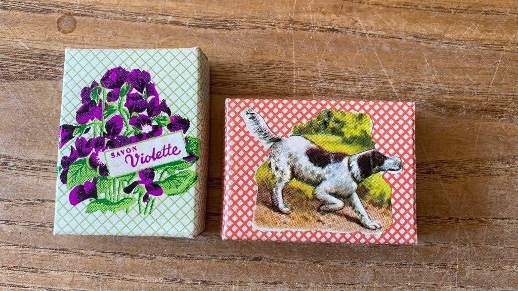2 Vintage zeepjes in doosje, Ophalen of Verzenden, Nieuw, Overige typen