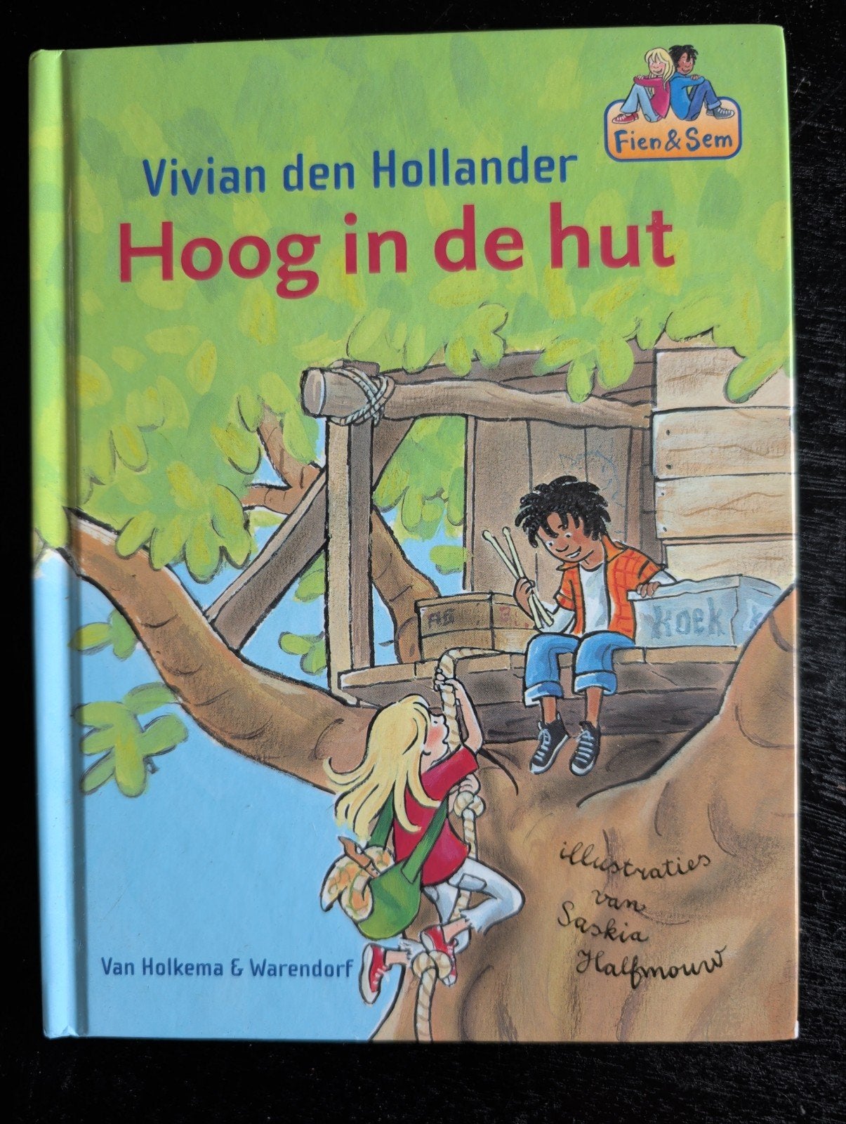 Fien & Sem: Hoog in de hut - Vivian den Hollander avi M3, Ophalen of Verzenden, Zo goed als nieuw, Vivian den Hollander, 2 tot 3 jaar