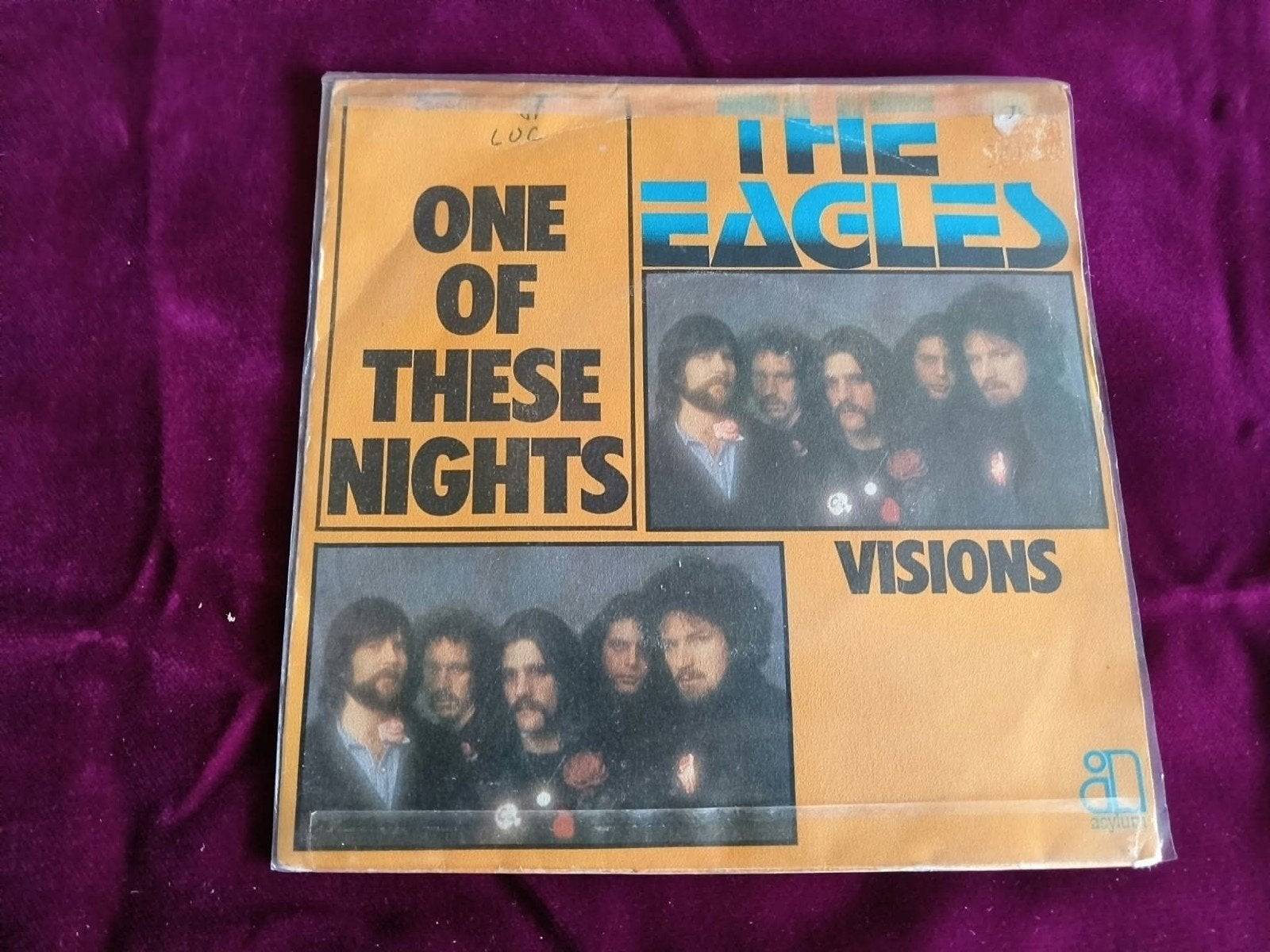 The Eagles - One of These Nights / Visions (Vinyl Single), Gebruikt, 7 inch, Ophalen of Verzenden, EP