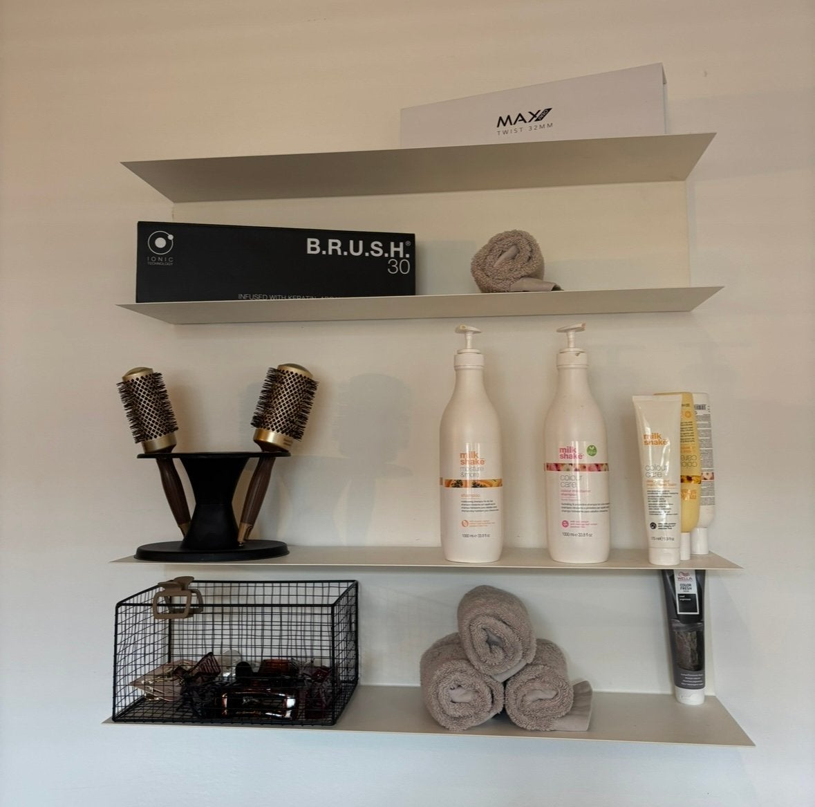 2x IKEA BOTKYRKA wandplank – wit – 80x20 cm, Ophalen, Zo goed als nieuw
