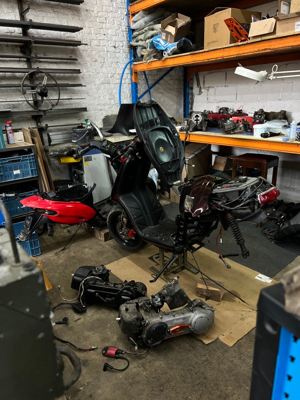 80cc 2t typhoon blok te koop, Ophalen, Zo goed als nieuw, Tweetakt, Overige modellen