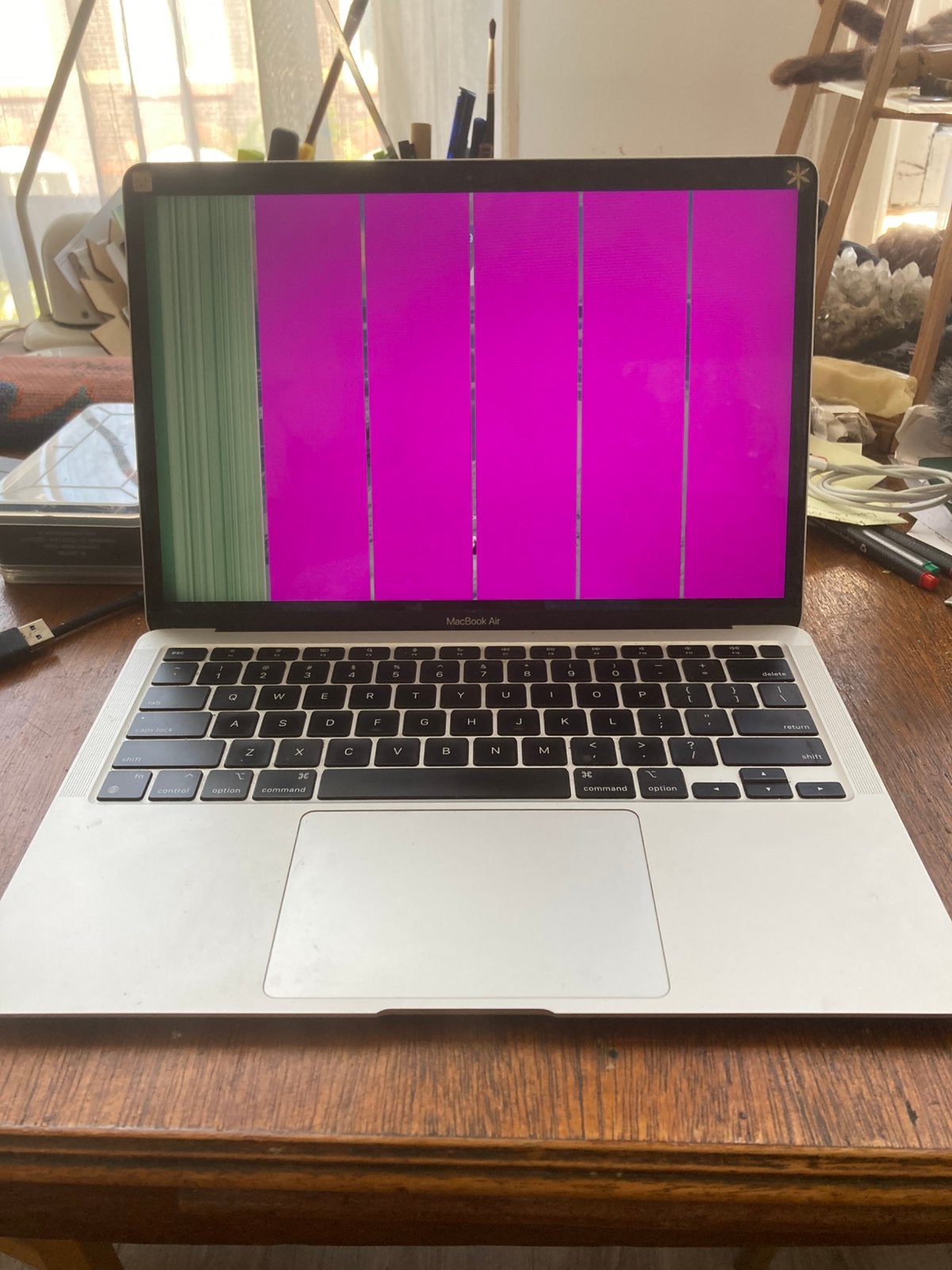 Macbook air M1 2020 (scherm issue), Computers en Software, Apple Macbooks, Ophalen of Verzenden, Gebruikt, 13 inch, MacBook Air