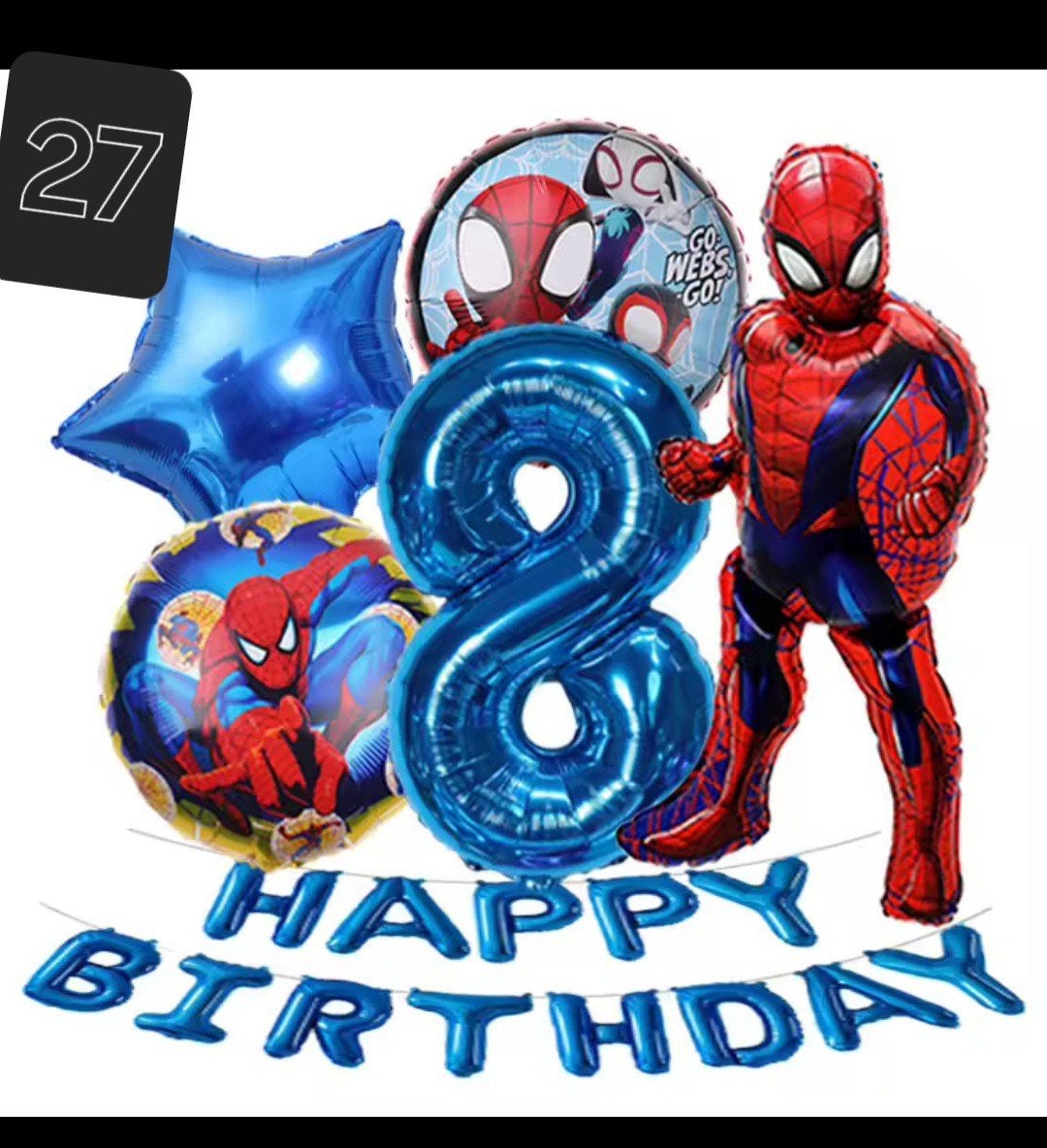 Spiderman Feestpakket - Ballonnen en Decoratie, Ophalen, Nieuw, Feestartikel, Verjaardag