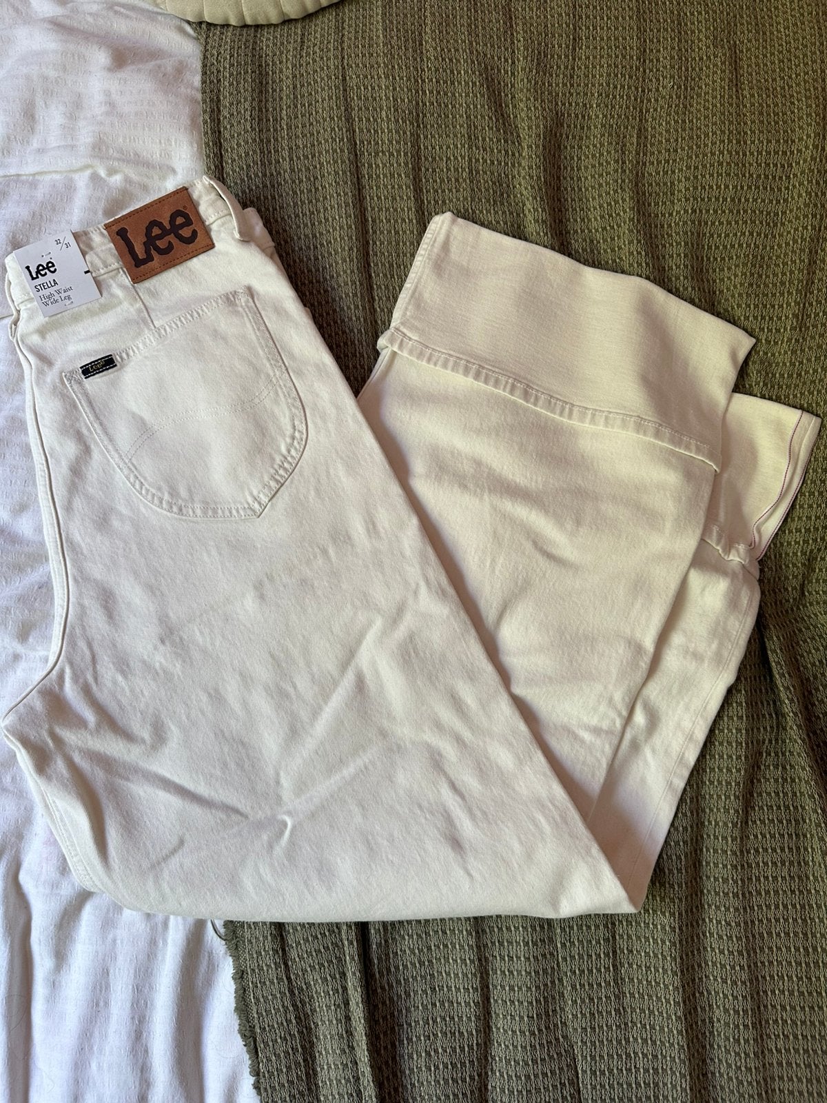 Lee Stelle High Waist Wide Leg 32/31, Maat 38/40 (M), Blauw, Ophalen of Verzenden, Zo goed als nieuw