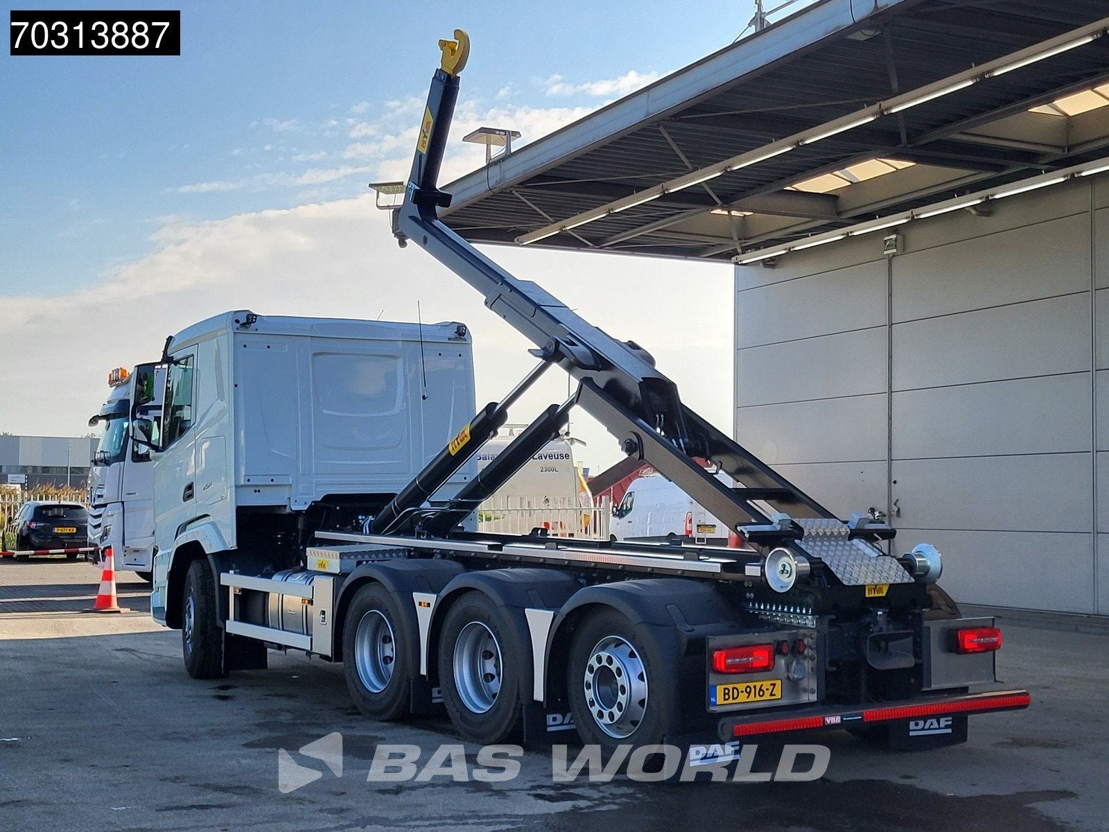 DAF XF 530 8X4 NEW 30tons HYVA 30-60-S Heavy Duty Containers, Auto's, Automaat, Stof, Euro 6, Wit