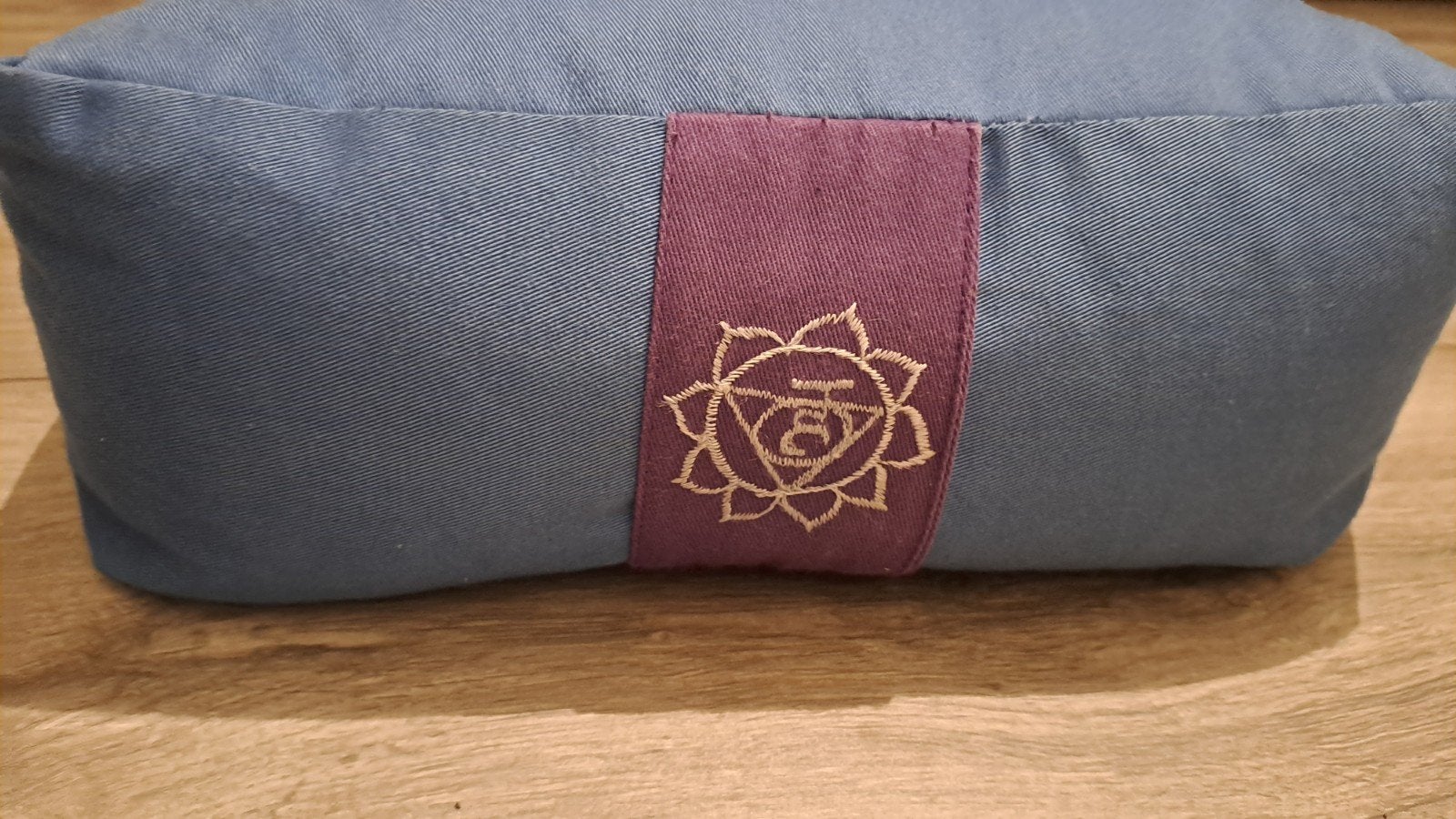 Meditatiekussen met boekweitvulling - Blauw/Zwart, Ophalen of Verzenden, Gebruikt