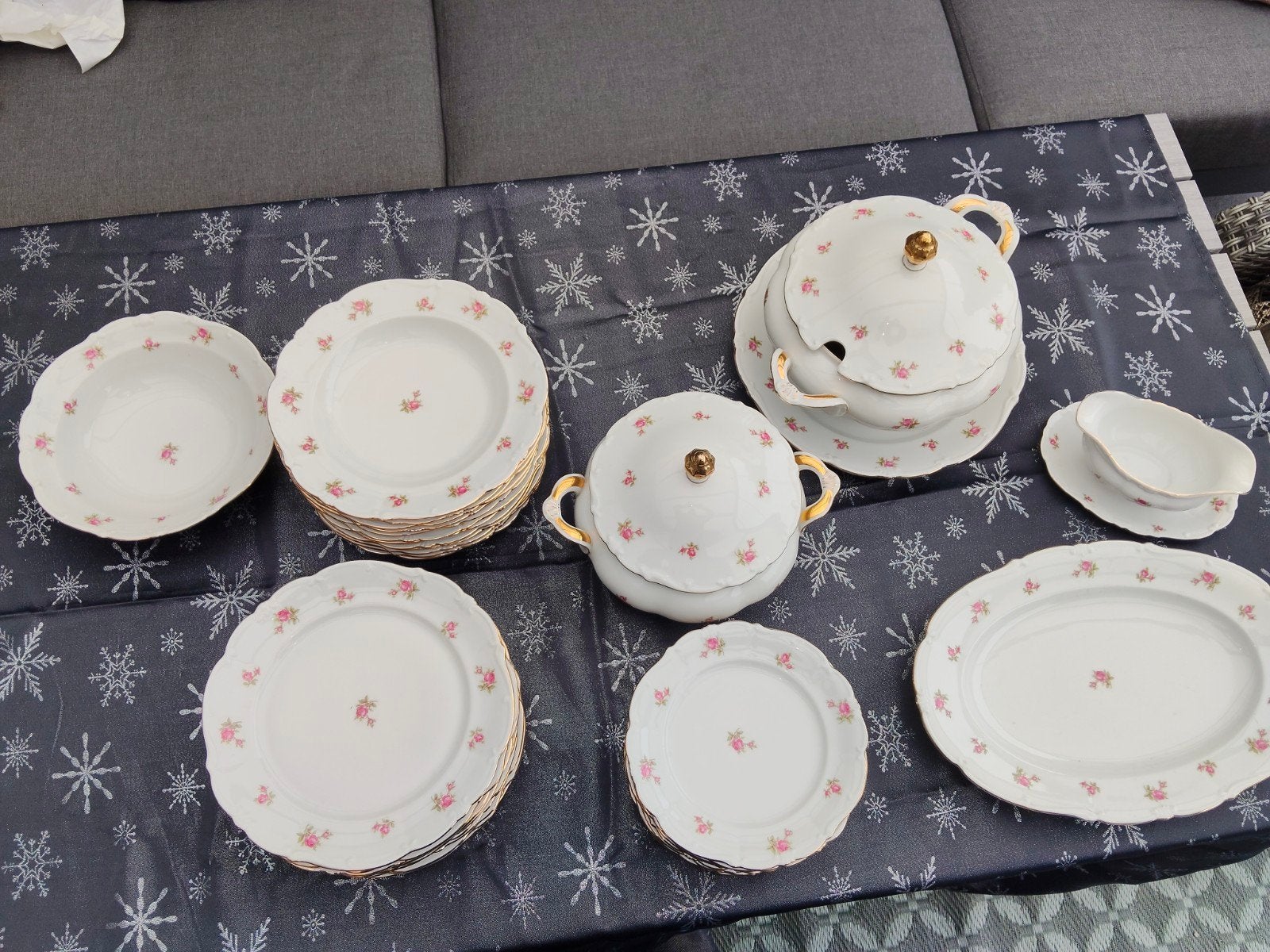 Prachtig Bareuther Bavaria servies met rozenmotief, Ophalen