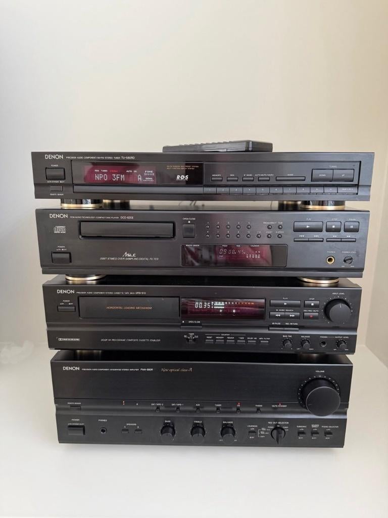 Denon PMA-880R DCD-625 TU-580RD DRS-610 – krachtige set, Ophalen, Tuner of Radio, Denon, Losse componenten