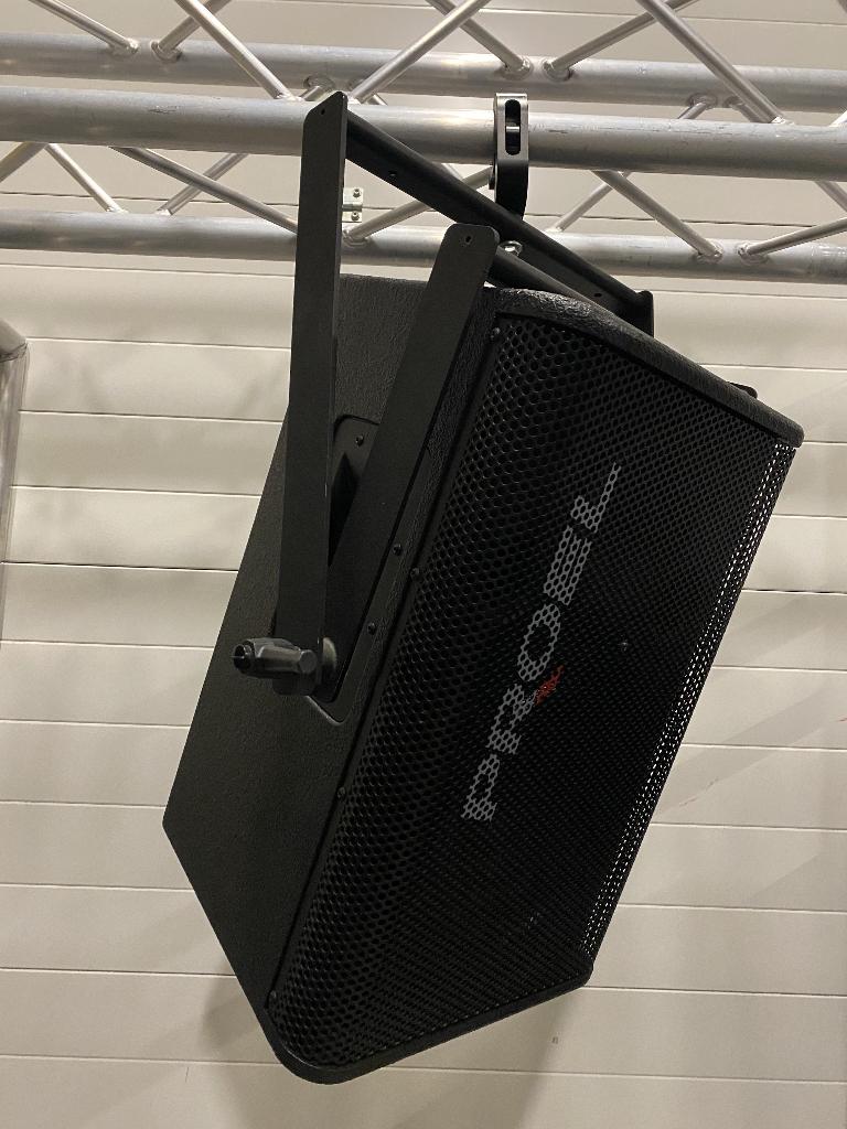 Proel TFLV 12P8 speakers + transportcover + swingbeugel, Overige merken, Gebruikt, Overige typen, Ophalen of Verzenden