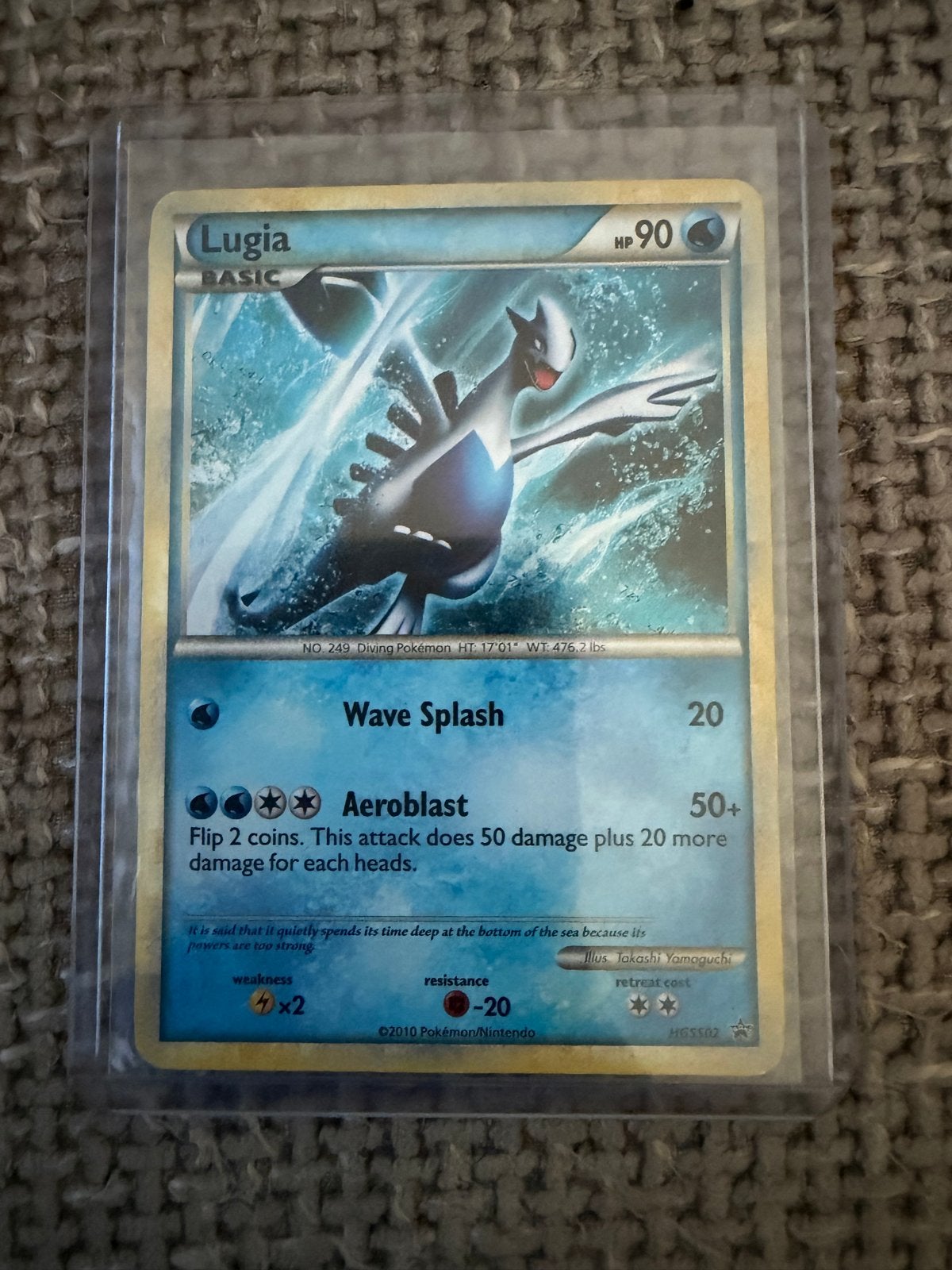 Pokémon Kaart Lugia HP 90 - Basic, Ophalen of Verzenden, Zo goed als nieuw, Losse kaart