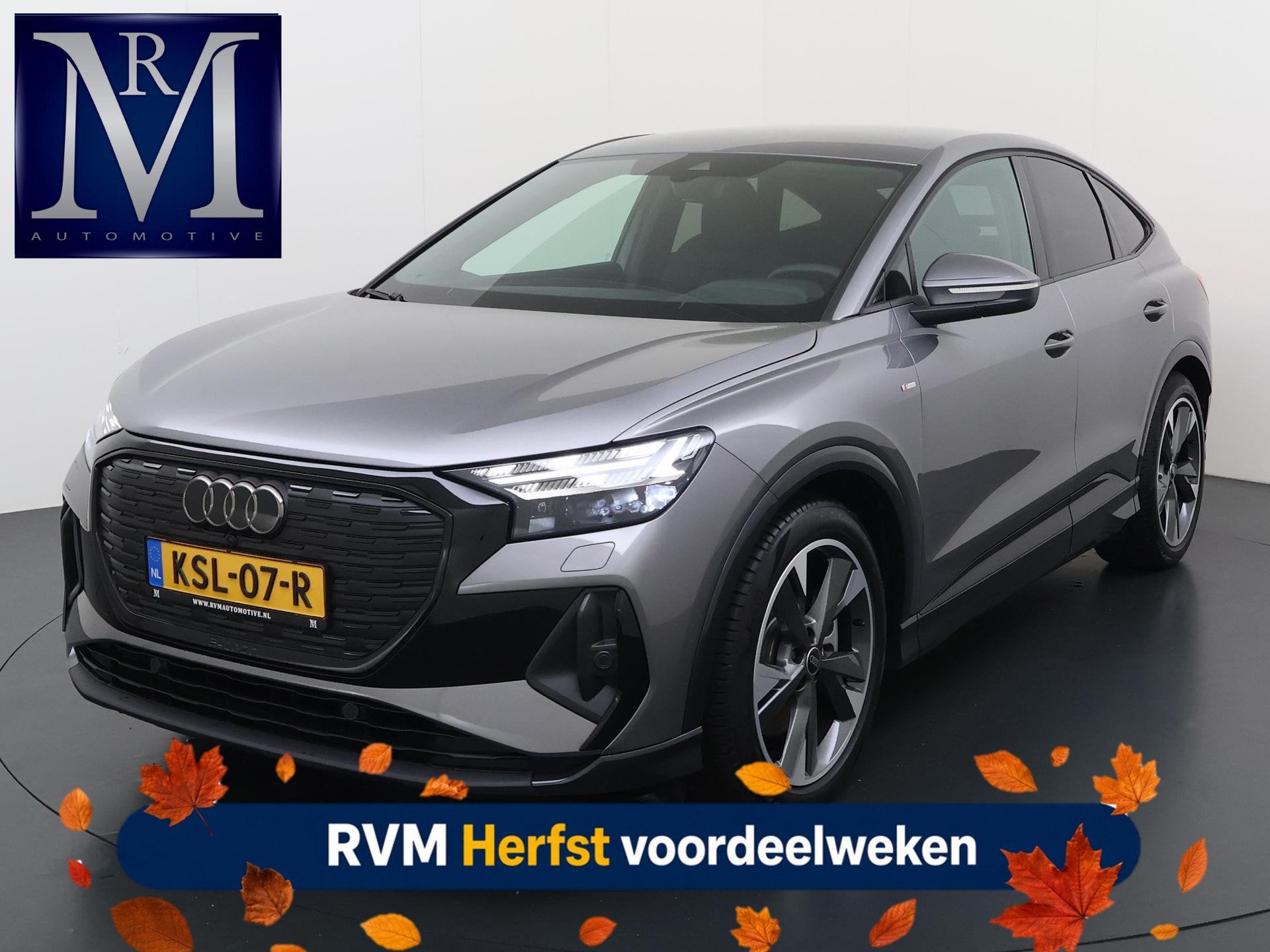 Audi Q4 Sportback e-tron 45 S Edition 82 kWh VAN: 44.900,- V, Auto's, Automaat, Achterwielaandrijving, Gebruikt, Zwart