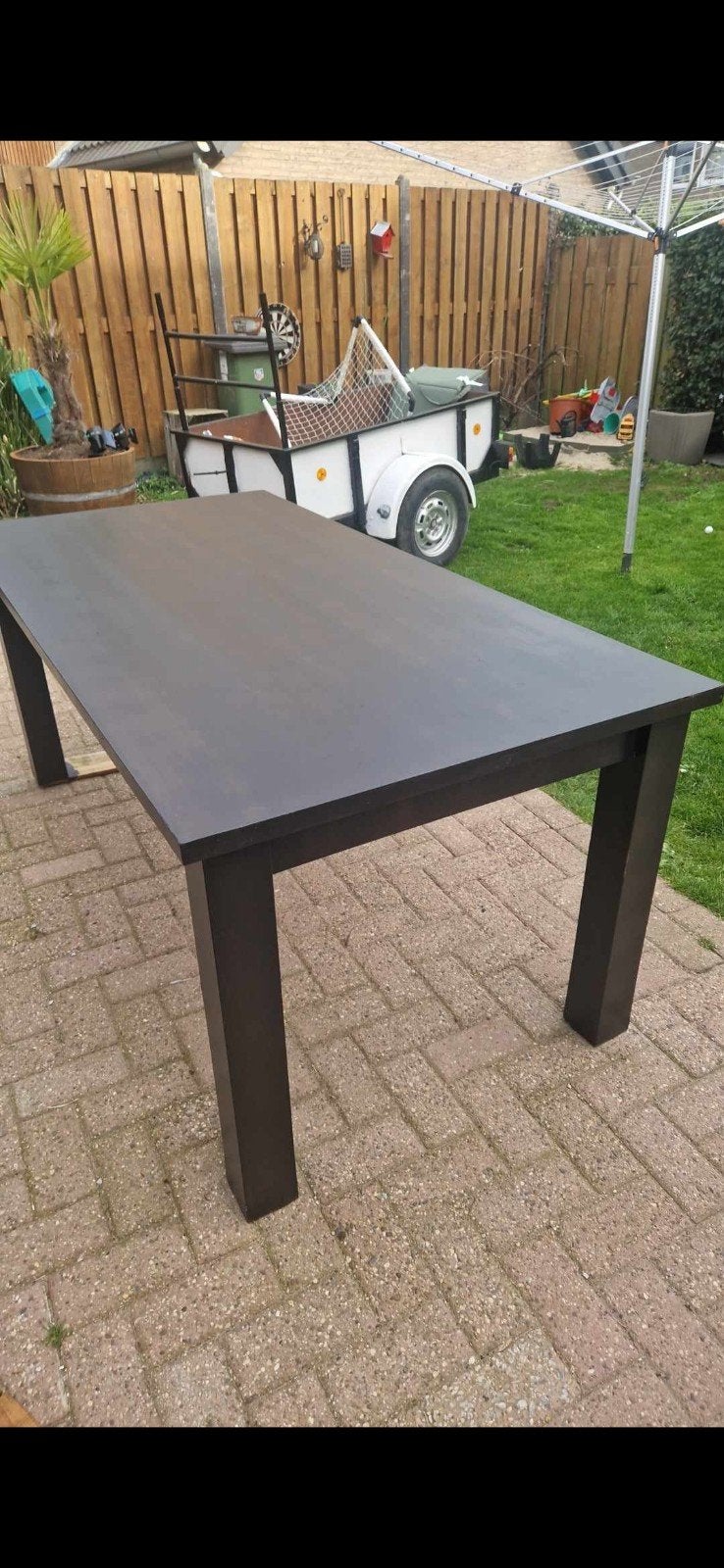 eetkamertafel, Ophalen, Rechthoekig, Hout