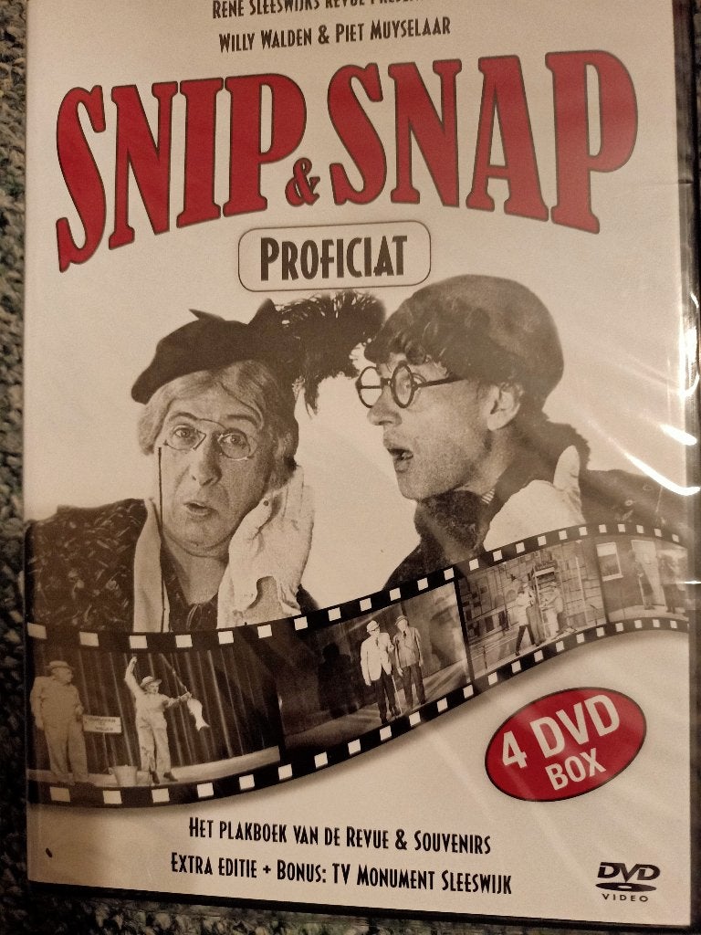 Snip & Snap Proficiat - 4 DVD Box (Extra Editie), Nederlands, Ophalen of Verzenden, Komedie, Nieuw in verpakking