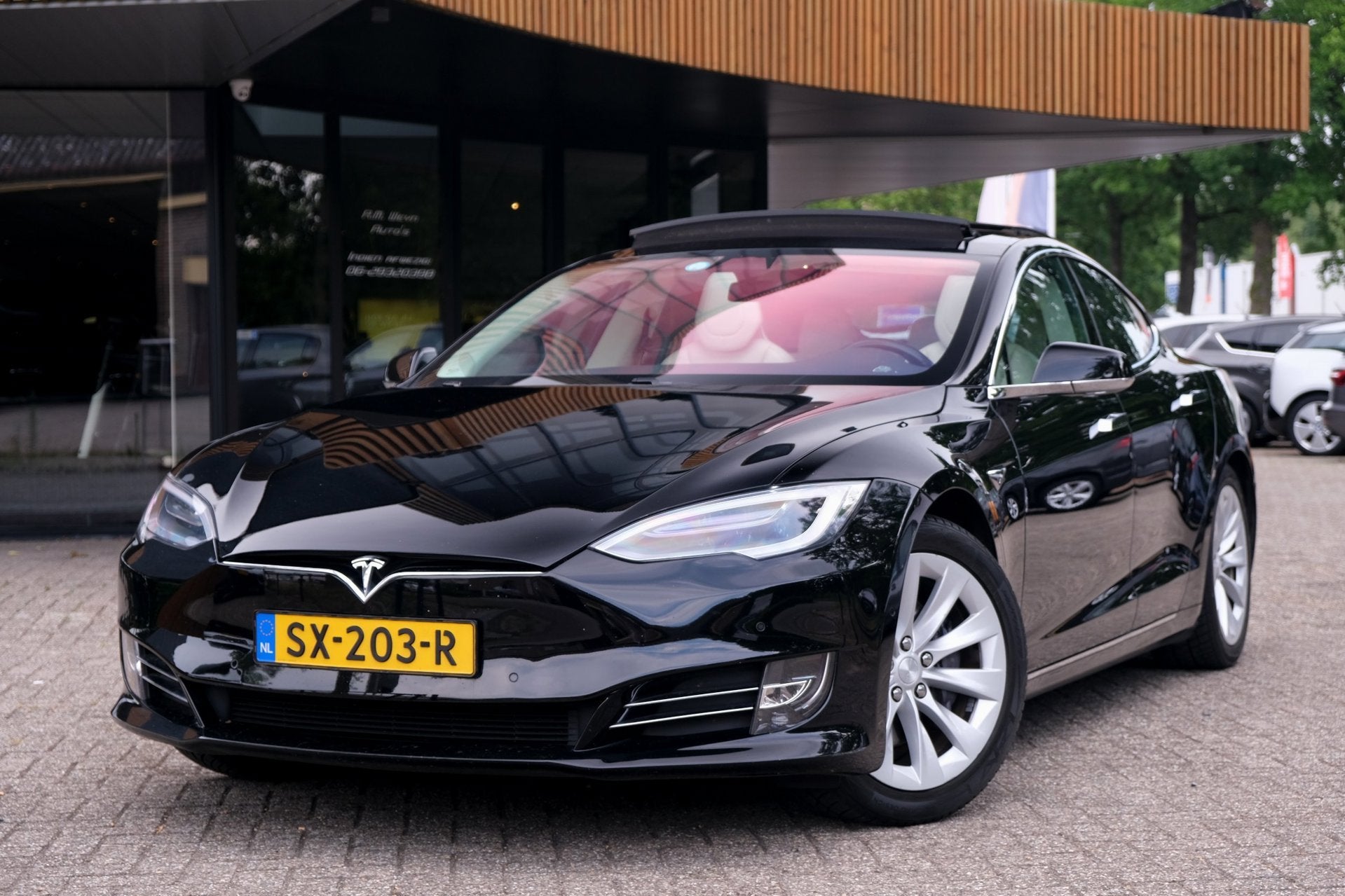 Tesla Model S 75D Base|Rijklaar!|SoH91%|FSD3|Luchtvering|Pan, Auto's, Tesla, Bedrijf, Te koop, Model S, 360° camera, 4x4, ABS
