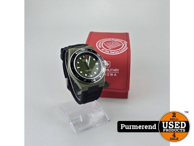 Swiss Military Hanowa GN00011 Herenhorloge Groen | ZGAN, Flex Ltd., Zo goed als nieuw, https://flex.com/contact-us, Nobelstraat 10, 5807 GA Oostrum LB, Limburg, Nederland
