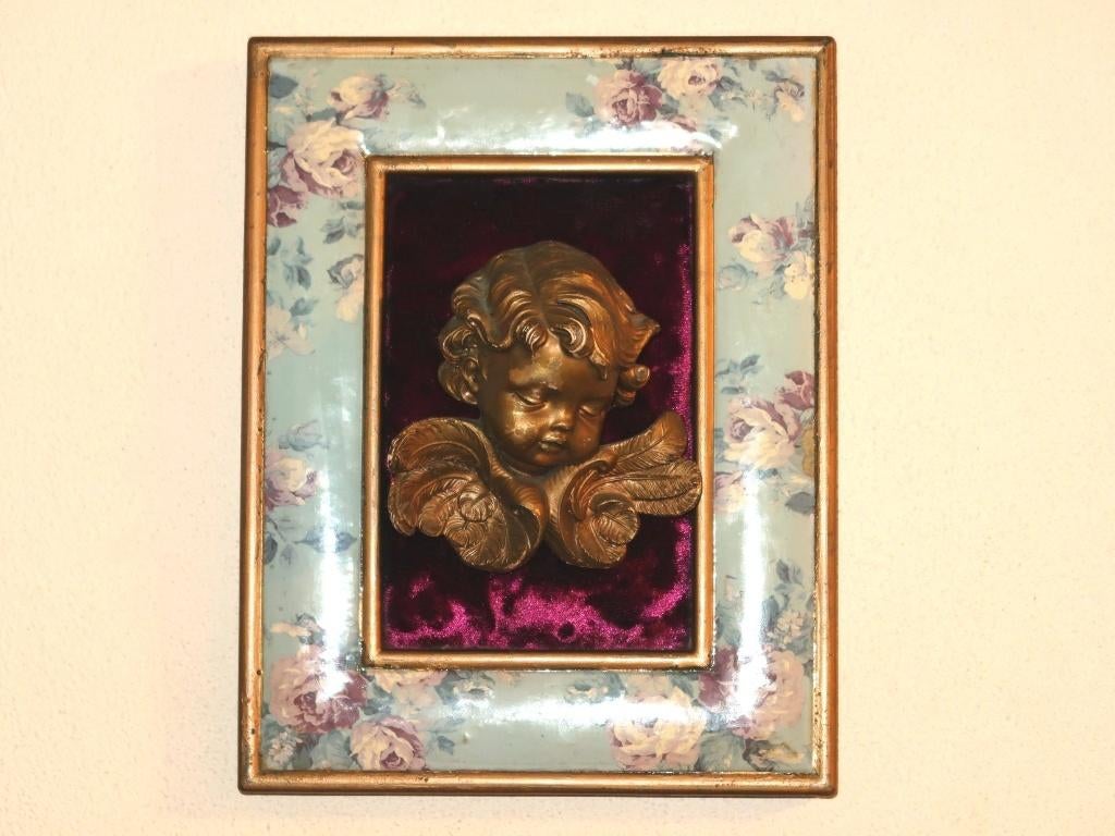 vintage Cherubijntje in een klassiek Shabby Chic deco lijst, Huis en Inrichting, Woonaccessoires | Wanddecoraties, Verzenden