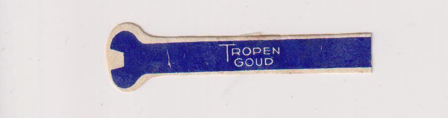 sigarenbanden - TROPENGOUD, Ophalen of Verzenden, Zo goed als nieuw, Sigarenbandjes