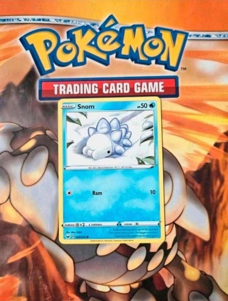 Snom 063/202 Sword&Shield base set pokemon kaart nm, Ophalen of Verzenden, Zo goed als nieuw, Losse kaart