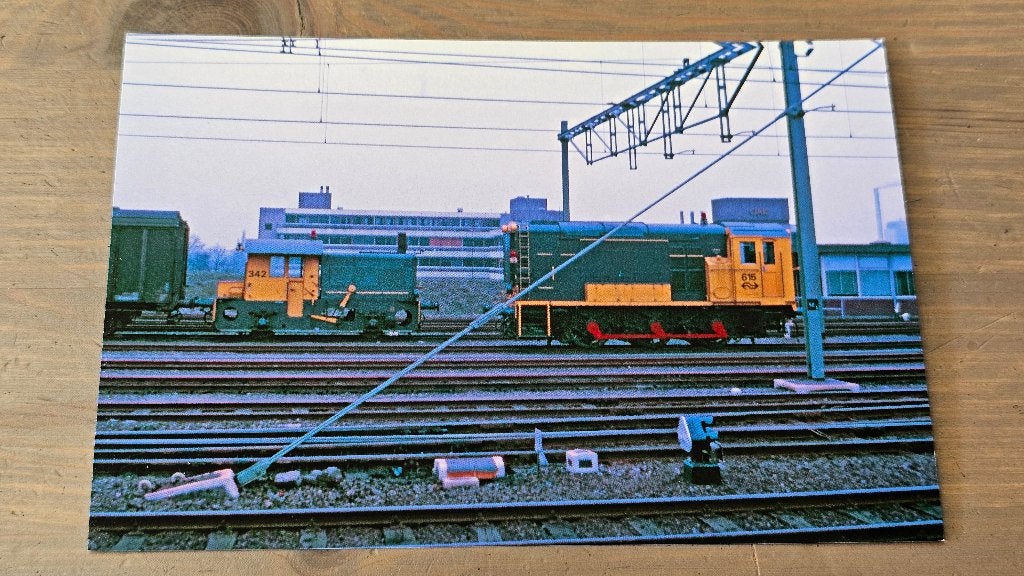 Foto TREIN NS Nederlandse Spoorwegen Diesel SIK Loc 342 615, Verzenden, Gebruikt, Trein, Overige typen
