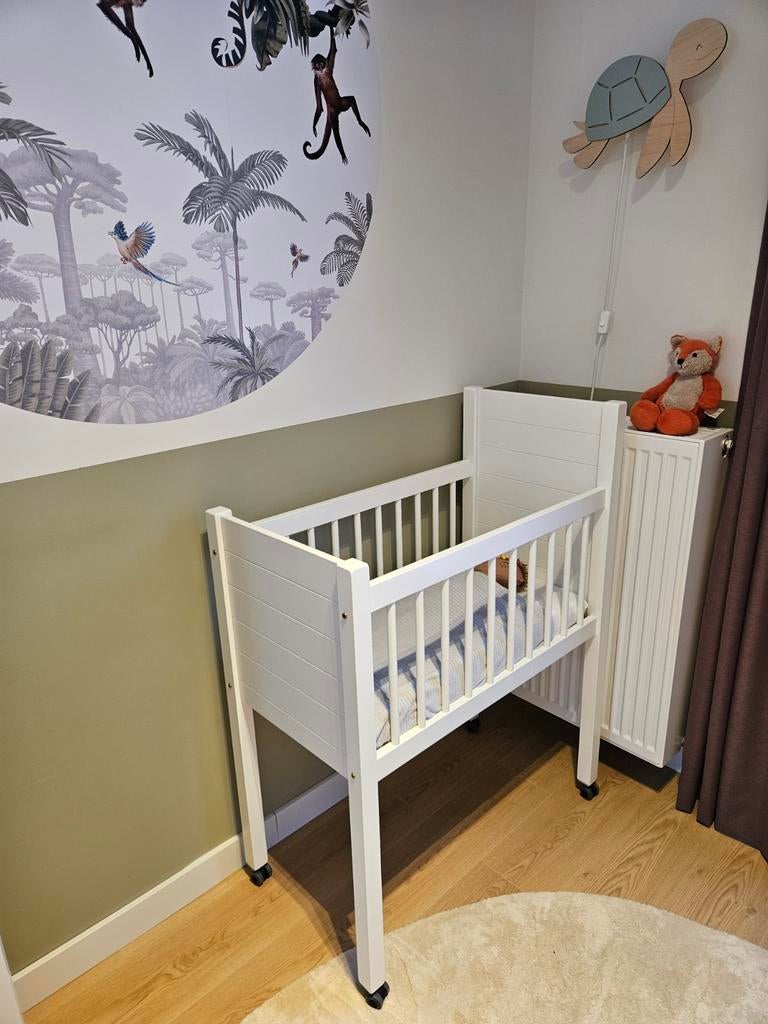 Kidsmill Noa wieg met wieltjes (40x80 matras), Ophalen of Verzenden, Gebruikt, Wieg