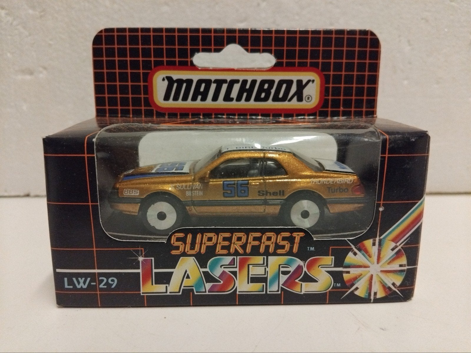 Matchbox Lasers Superfast Ford Thunderbird 3INCH, Ophalen of Verzenden, Zo goed als nieuw, Auto