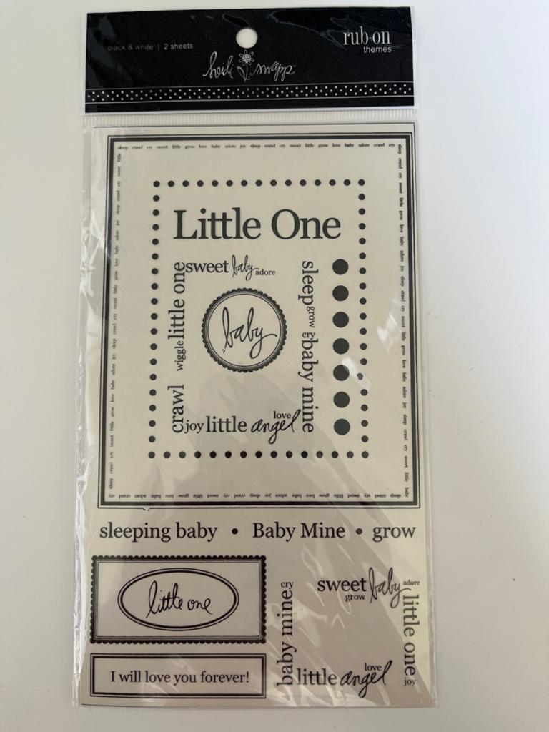 Heidi Swapp Rub-ons - Baby Thema (2 vellen), Ophalen of Verzenden, Nieuw