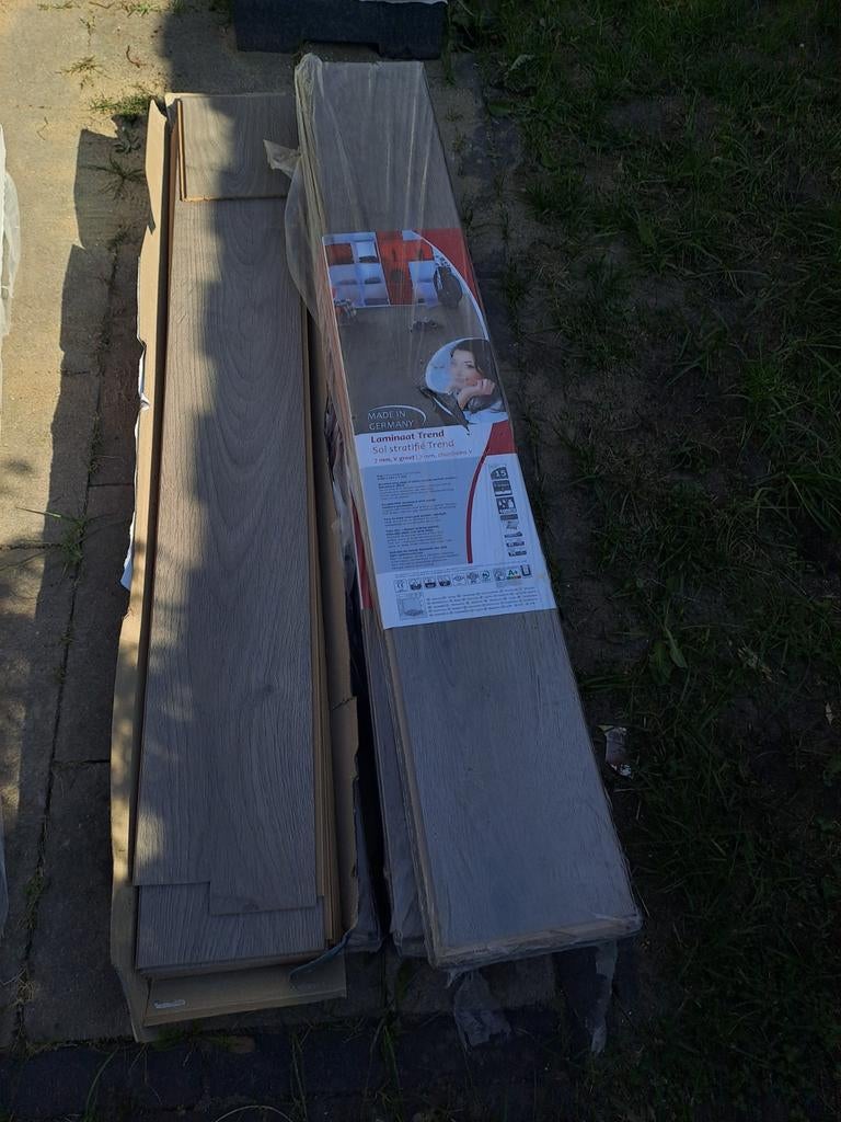 Laminaat Trend Old Grey Oak 7mm V-groef, Ophalen, 50 tot 150 cm, Nieuw, 10 m² of meer