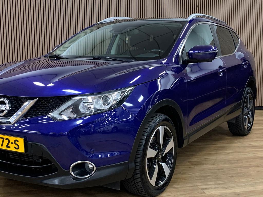 Nissan Qashqai 1.2 Connect Edition|Automaat|360 Camera|94000, Auto's, Nissan, Stof, Gebruikt, 4 cilinders, Blauw