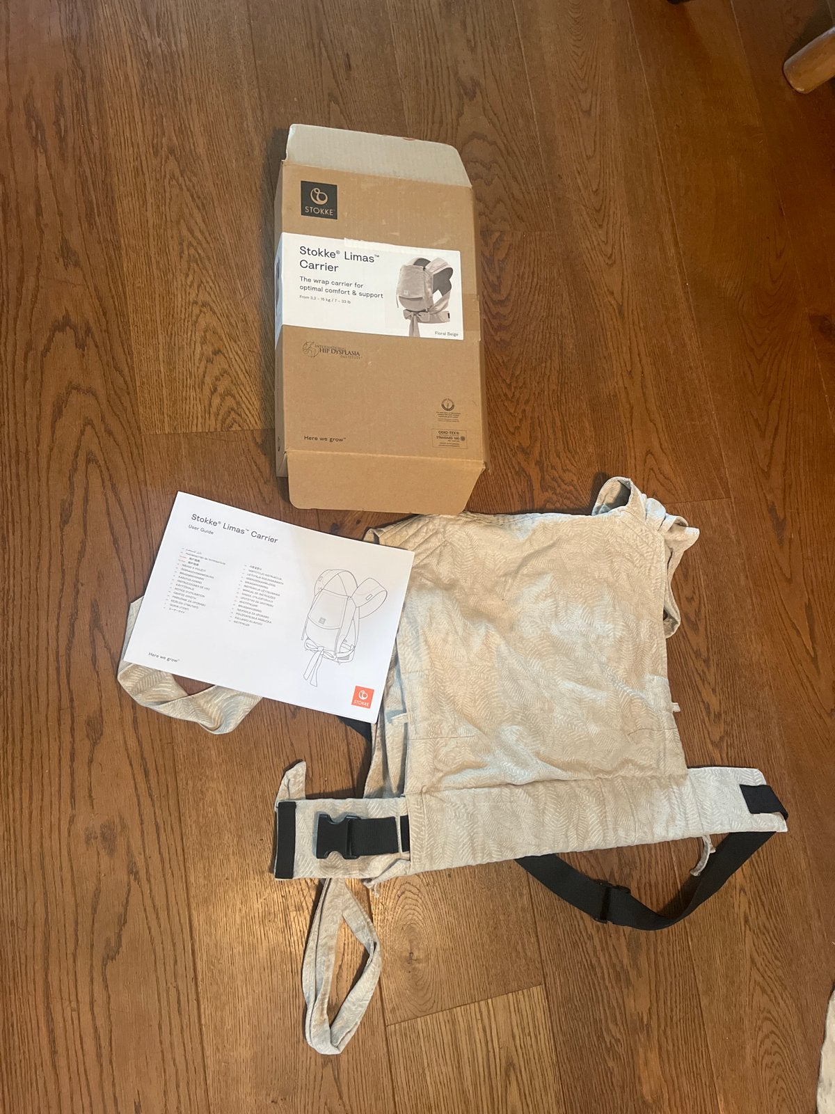 Stokke Limas Draagzak - Zo goed als nieuw, Overige merken, Buik of Rug, Ophalen of Verzenden, Zo goed als nieuw