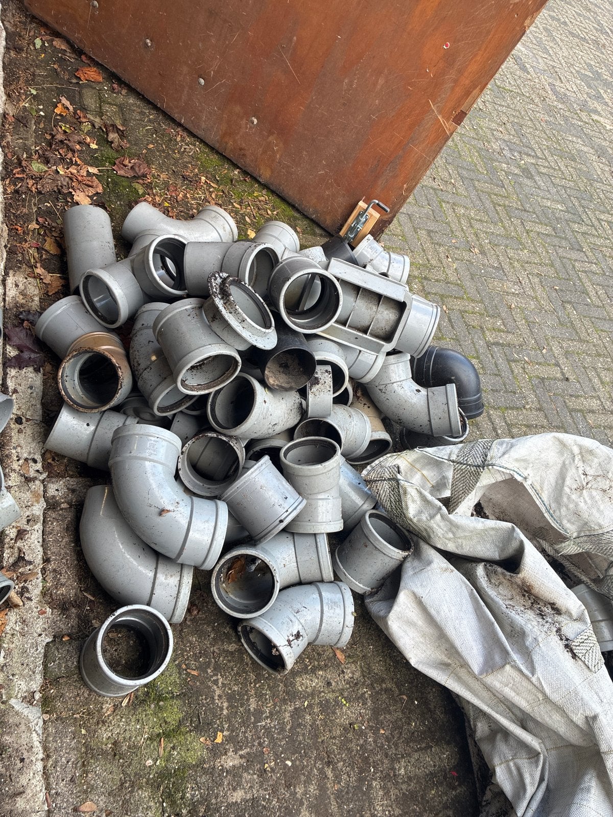 Diverse PVC bochten, mof, y-stuk, inspectie,125, Ophalen, Bochten, Gebruikt, Pvc