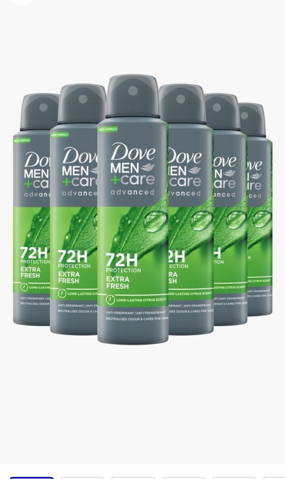 Dove Men+Care Extra Fresh Deodorant Spray - 6x150ml, Ophalen of Verzenden, Nieuw, Deodorant of Bodyspray