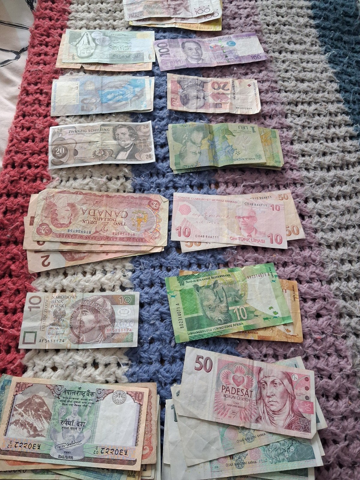 49 bankbiljetten, Ophalen of Verzenden, Buitenland, Bankbiljetten