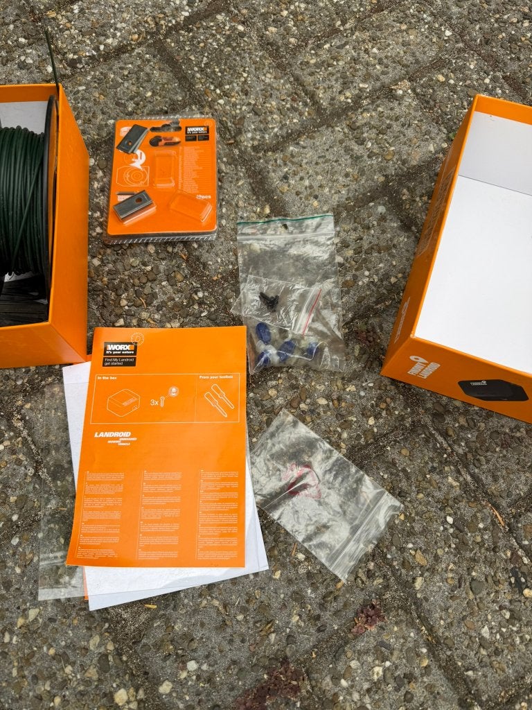 Worx Landroid M700+ (WR167E) – Compleet + Grip-Upgrades, Tuin en Terras, Ophalen, Gebruikt, Bestuurbaar via app, Minder dan 20 cm