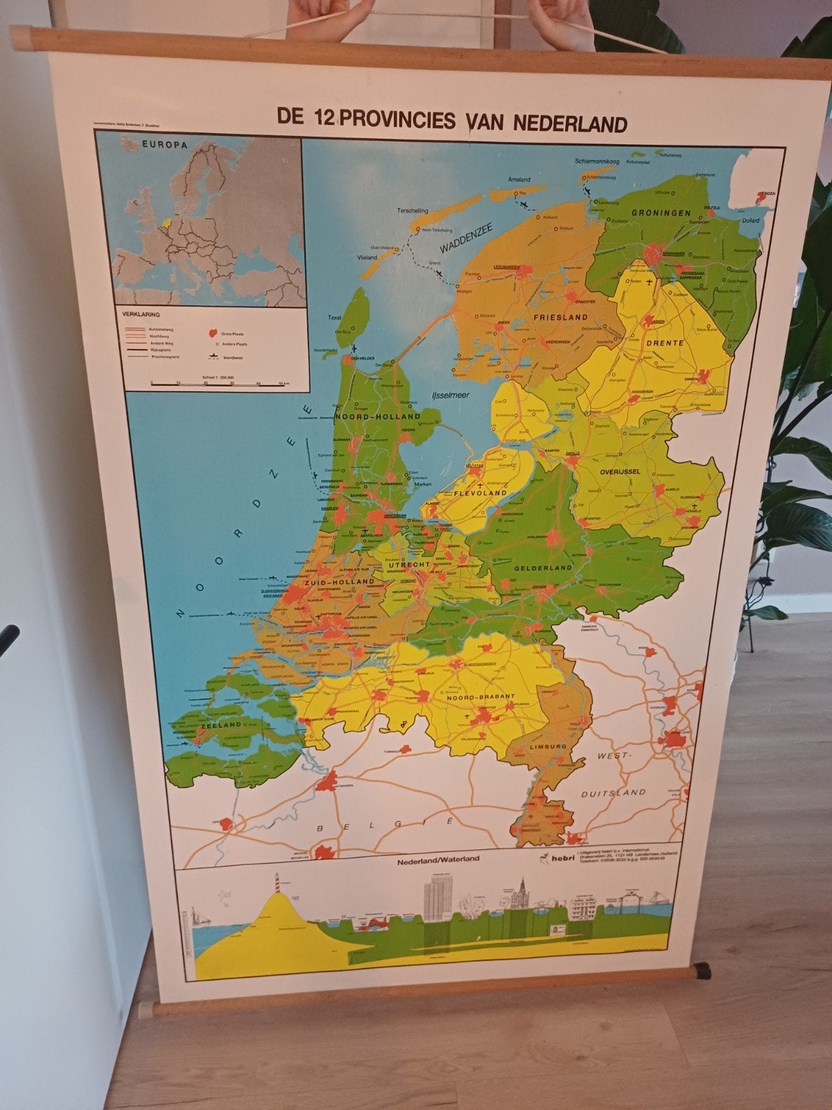 Nette schoolkaart Nederland, Ophalen, Aardrijkskunde