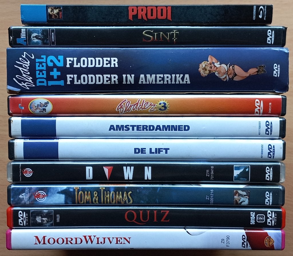 11x Dick Maas o.a. Lift, Amsterdamned, Flodder, Prooi, Sint, Vanaf 16 jaar, Verzenden, Nederlands, Zo goed als nieuw