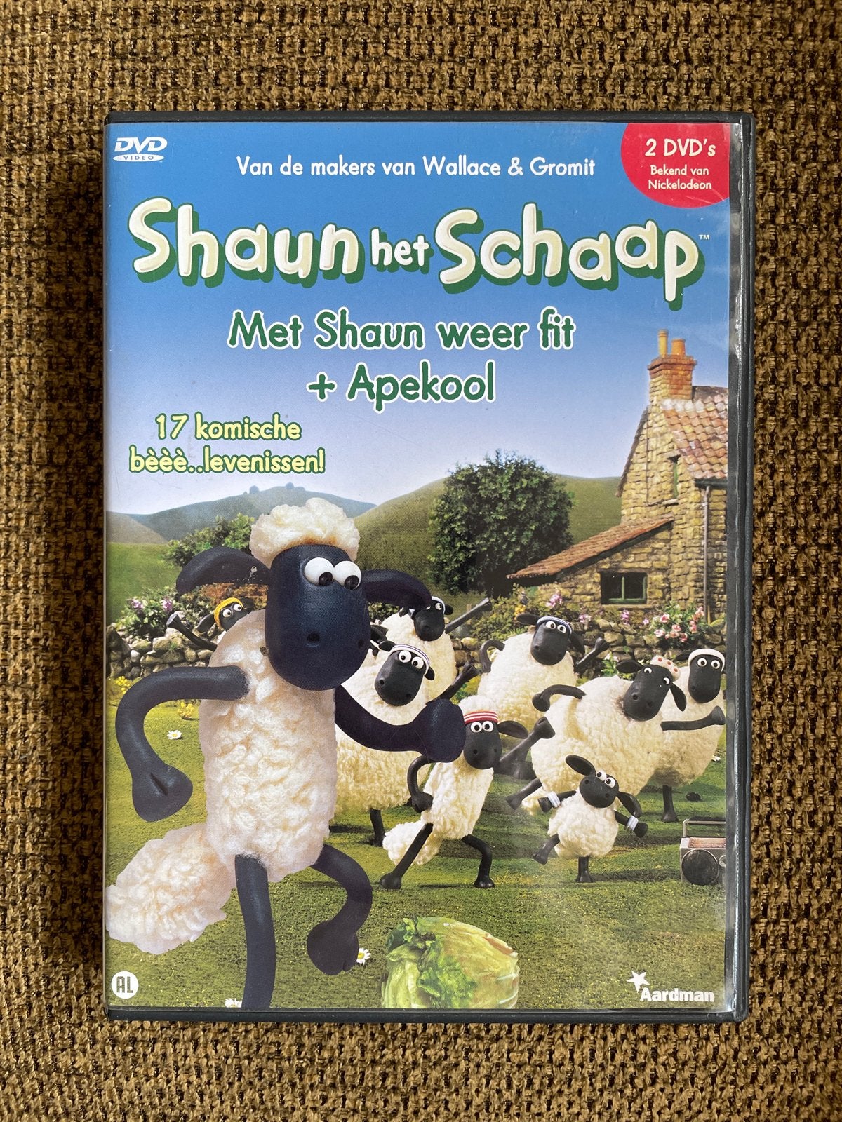 Shaun het Schaap dvd: Met Shaun weer fit + Apekool (2 DVD's), Cd's en Dvd's, Animatie, Alle leeftijden, Nederlands, Tv-serie